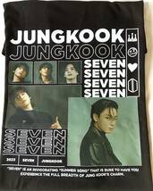 送料無料　新品　JUNGKOOK　ジョングク　Ｔシャツ　SEVEN　BTS　輸入品_画像3