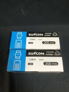  unused SUNCOM button battery LR41 20 seat 2 box 400 piece 