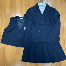 7 8 コスプレ衣装 冬 制服 上下セット ブレザー ブラウス ベスト スカート 名古屋北_画像1