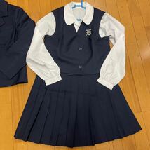 7 8 コスプレ衣装 冬 制服 上下セット ブレザー ブラウス ベスト スカート 名古屋北_画像3