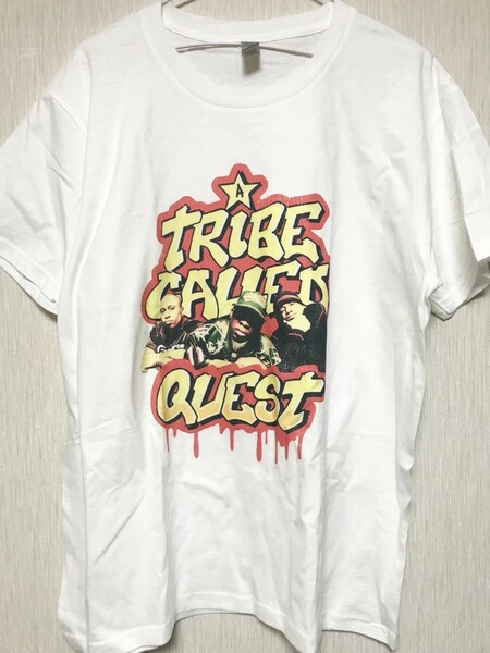 ATCQ トライブコールドクエスト Tシャツ ラッパー 90s ヒップホップ ホワイト 映画 洋楽 ブラックムービー qtip デ・ラ・ソウル hiphop 