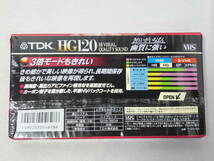 【未開封品】TDK HG120 VHS ビデオテープ T-120HGR ７本セット ３倍モード６時間録画 画質に強い 未使用 良品☆_画像7