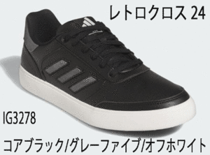  новый товар # Adidas # женский # retro Cross -2024 шиповки отсутствует #IG3278# core черный | серый пять | "теплый" белый #24.0CM# стандартный товар 