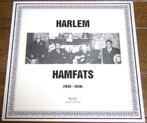 Harlem Hamfats - 1936-1939 - LP / 1930s,Little Girl,Ooh-Wee Babe,Save Me Some,Let Me Feel It,Bad Luck Man,Document Records, 1988