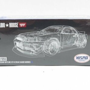 【n1823】KAIDO HOUSE MINI GT //055 NISSAN SKYLINE GT-R （R34） KAIDO WORKS 日産 スカイライン カイドウワークス カイドウ ハウスの画像1