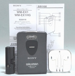 整備済み/完全動作◆ウォークマン誕生15周年記念モデル SONY WM-EX1＋アップル「EarPods」イヤホン