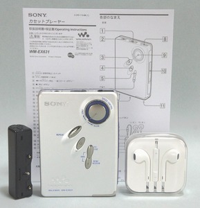 整備済み/完全動作◆SONY ウォークマン WM-EX631＋アップル「EarPods」イヤホン/再生スピード調整・キュー&レビュー機能