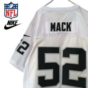 NBK594ね@ NFL NIKE アメフト MACK ゲームシャツ ウェア 半袖 サイズ44