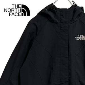 TBK204さ@ THE NORTH FACE 90s ナイロン マウンテンジャケット レディース Lサイズ ブラック 黒