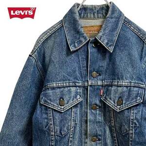 TC444さ＠ LEVI’S US 60s 70s 80s 4th デニムジャケット ボタン 裏527 Gジャン サイズ38/M