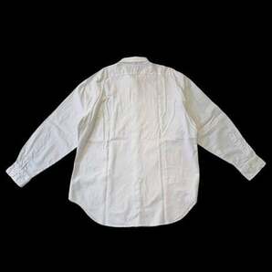 NBK736ね@ RALPH LAUREN 90s オーバーサイズ コットンシャツ 長袖 メンズ XL相当 ホワイト 白シャツの画像9