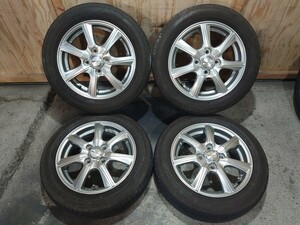 155/65R14 中古タイヤ・ホイールセット PRD 14×4.5J +45 ブリヂストン グッドイヤー BRIDGESTONE GOODYEAR 軽トラ 軽自動車