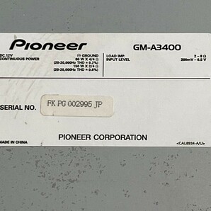 Pioneer パワーアンプ GM-A3400の画像6