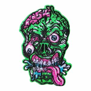 H-69【 アイロンワッペン 】 刺繍ワッペン アップリケ リメイク zombie ゾンビ Monster モンスター ワッペン