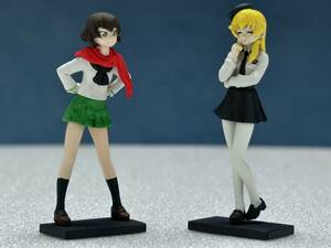 Art hand Auction 모델 Kasten 1/35 Caesar & Carpaccio 피규어 세트 도색 완제품 Girls & Panzer 차고 키트, 플라스틱 모델, 성격, 완제품