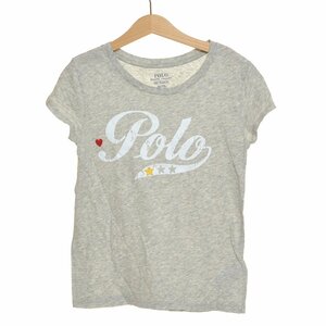 ◇486939 POLO RALPH LAUREN ポロ ラルフローレン 半袖Tシャツ ◇プリントT サイズ140cm キッズ 子ども ジュニア 女の子 グレー