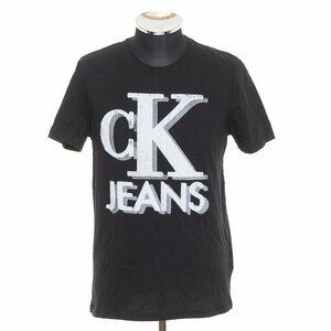 ◆499492 Calvin Klein カルバンクライン ◇Tシャツ 半袖 ビッグロゴ サイズS メンズ ブラック プリント