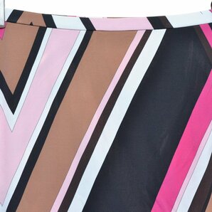 ◇453874 EMILIO PUCCI エミリオプッチ ミディタイトスカート サイズ36 レディース ピンク ブラック ホワイトの画像3