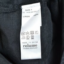 ◇481278 relume JOURNAL STANDARD レリューム ジャーナルスタンダード ★長袖シャツ 開襟 リネンオープンカラーシャツ F 19ss レディース_画像4