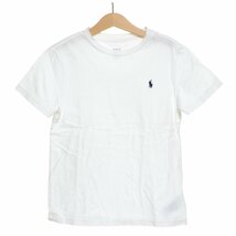 ▲486941 POLO RALPH LAUREN ポロ ラルフローレン 半袖Tシャツ ◇ポニーロゴ刺繍T サイズ130/64 キッズ 子ども ジュニア ホワイト_画像1