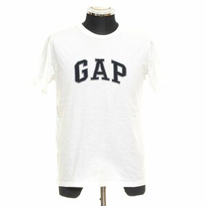 ◆407226 GAP ギャップ ロゴ刺繍 Tシャツ 半袖 クルーネック サイズXS 綿100% メンズ ホワイト