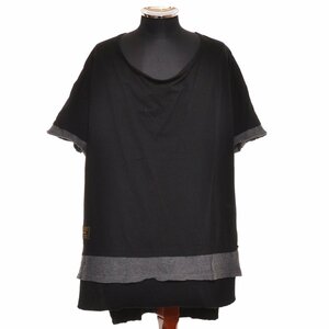 *501905 glamb gram * T-shirt short sleeves Try Layered cut and sewn GB0219/CS04 size 1 19ss men's made in Japan black 