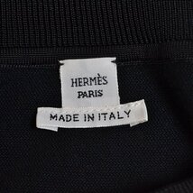 ◇487937 未使用品 HERMES エルメス ◆半袖セーター マイクロHリフトニット サイズ44 2022 レディース イタリア製 ブラック_画像6