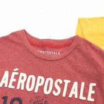 ◆487453 AEROPOSTALE エアロポステール ◇Tシャツ 2枚セット サイズM/M メンズ レッド イエロー_画像2