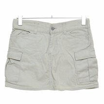 ◇448056 GREEN LABEL RELAXING グリーンレーベルリラクシング UNITED ARROWS カーゴミニスカート サイズ38 レディース ベージュ_画像1