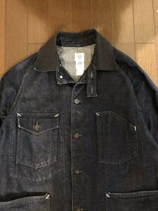 美品 POST O'ALLS CORONA ポストオーバーオールズ　コロナ Engineer's Jacket エンジニアーズジャケット USA製 カバーオール　デニム 裏地