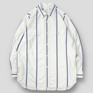 UNUSED / アンユーズド 21SS stripe shirt / ストライプシャツ US1998 3 SSM3166 長袖 ブルー ロングシャツ