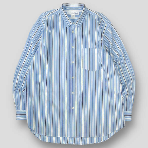 COMME des GARCONS SHIRT コムデギャルソンシャツ 21SS FOREVER Wide Classic Stripe Shirt ワイドクラシック ストライプシャツ FO03B101 L