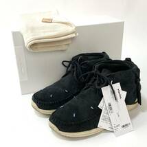 定価14万 visvim / ビズビム 23SS FBT LHAMO-FOLK / エフビーティー ラモフォーク 0123102002002 M9 SSM3153 BLACK ブラック スエード_画像1