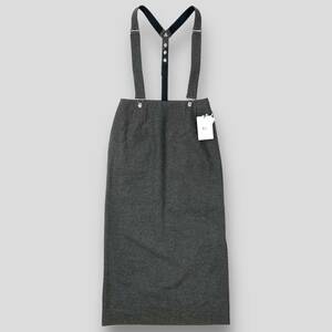 新品未使用 THE RERACS / ザ・リラクス 23AW SUSPENDER PENCIL SKIRT / サスペンダーペンシルスカート 23FW-RESK-150L-J 38 SSL832 グレー