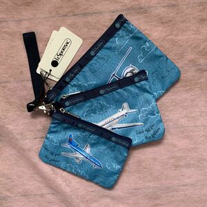 ★レスポートサック★ LeSportsac★ANA 3連ポーチ　WRISTLET POUCH SET