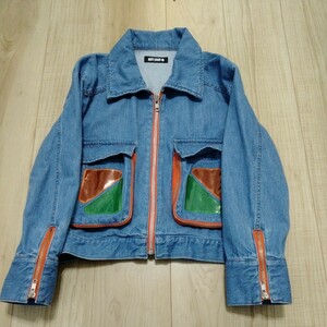 MARYQUANT Mary Quant * outer Denim jacket pocket . change ....!