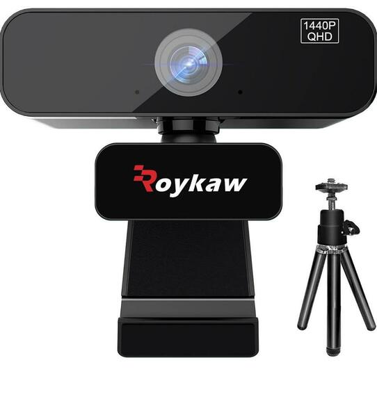 Roykaw ウェブカメラ QHD 2K 400万画素 30fps webカメラ