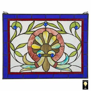 Art hand Auction Antique American Prairie Flower Stained Glass Window Interior Decoration Window Art Craft Living Room Study Bedroom Gift Imported Goods, hand craft, handicraft, glass crafts, Stained glass