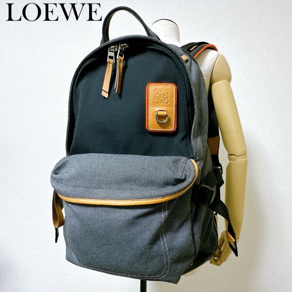 LOEWE ロエベ キャンバス ELN バックパック Eye LOEWE Nature 301.50.U40 リュックサック アイ ロエベ ネイチャー コレクション