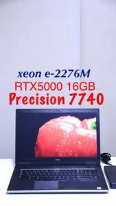 precision 7740 RTX 5000 16GB Xeon E2276M win 11 pro workstation office 2021