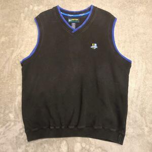 90s EBTEK エディーバウアー スウェット ベスト ワンポイント ロゴ刺繍 eddie bauer アウトドア パタゴニア sweatshirt vest 古着卸 １スタ