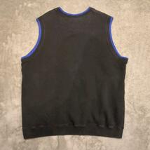 90s EBTEK エディーバウアー スウェット ベスト ワンポイント ロゴ刺繍 eddie bauer アウトドア パタゴニア sweatshirt vest 古着卸 １スタ_画像6