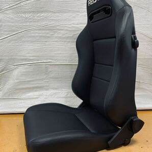 39.レカロ RECARO SR-VF 黒フェイクレザー張り替え 張替え 張替 ブラックシングルステッチ 両側ダイヤルの画像2