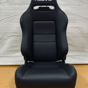 39.レカロ RECARO SR-VF 黒フェイクレザー張り替え 張替え 張替 ブラックシングルステッチ 両側ダイヤルの画像1