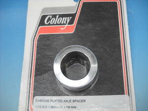 25ｍｍ　アクスルスペーサー　ホイールスペーサー　カラー　隙間調整　クローム　7/8”　約22ｍｍ　Colony製（Made in U.S.A.）