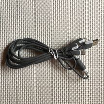 3in1 充電ケーブル　グレー　Lightning/Type C/Micro USB 1.2m_画像1