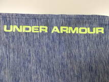 e27◆UNDER ARMOUR ヒートギア ランニングウェア◆アンダーアーマー キッズ サイズYSM ハーフジップ 紫 ストレッチ ゆうパケット発送 6C_画像8