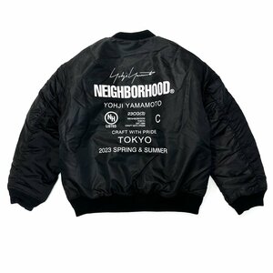 美品 Y-3MA-1 山本耀司 ベースボールジャケット YOHJI YAMAMOTO. MA-1 JACKET スポーツジャケット　ファッションアイテム ダウン入り-L