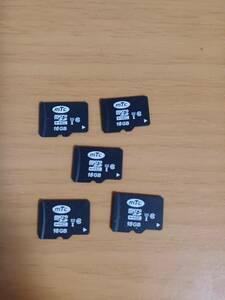 microSD 16GB 5枚／SDHC／マイクロSDカード／中古【商品説明欄必読】3