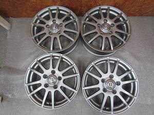 SZ-TJ③15×6J＋53 5H-114.3 ハブ径約7.4cm 4本 15インチホイール　WEDS NIRVANA ノア/ヴォクシー/ステップワゴン/オデッセイ等